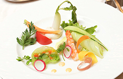 Colorful vegetable dish
