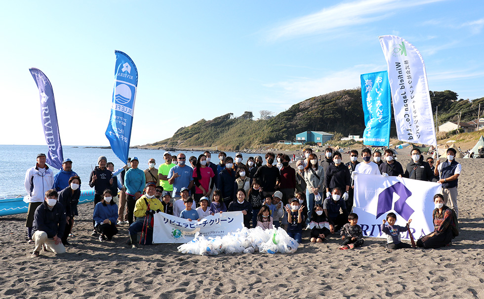 November 2022, 11 Riviera Shonan Beach Clean Wada Nagahama Beach (Yokosuka City)