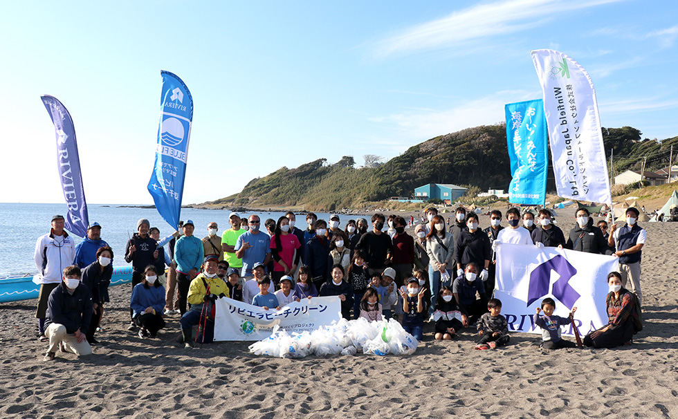 2022/11/19リビエラ湘南ビーチクリーン　和田長浜海岸(横須賀市)