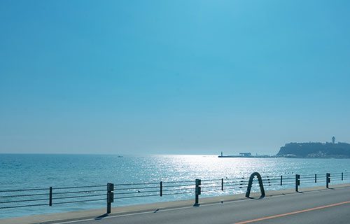 Blowing in the refreshing wind and walking around Kamakura by bicycle