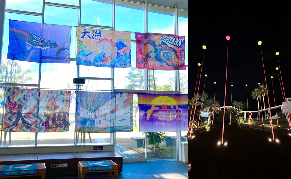 大漁旗アート Moons