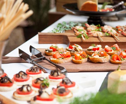 Wedding dishes and sweets