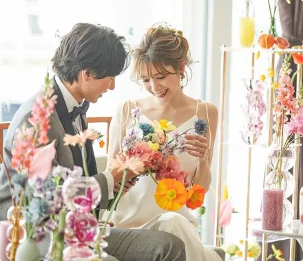 画像:オーシャン スイートでの新婦