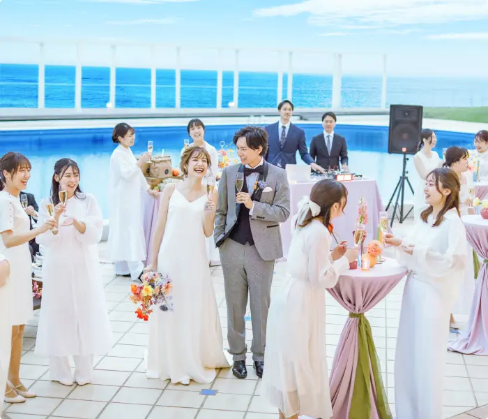 画像:パーティ会場