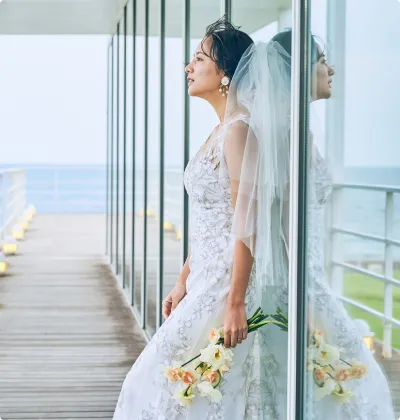 画像:ウェディングドレス姿の新婦