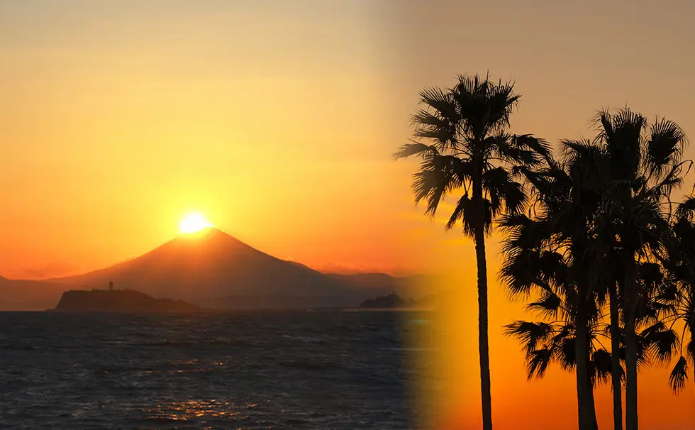 写真:ダイヤモンド富士