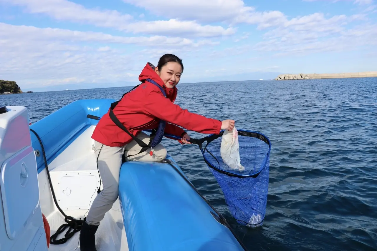 写真：釣りの様子
