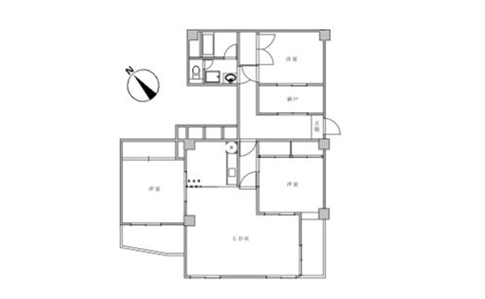 写真：ライオンズマンション大磯　間取り図