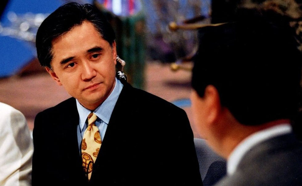 写真：キャスター時代　黒岩祐治氏