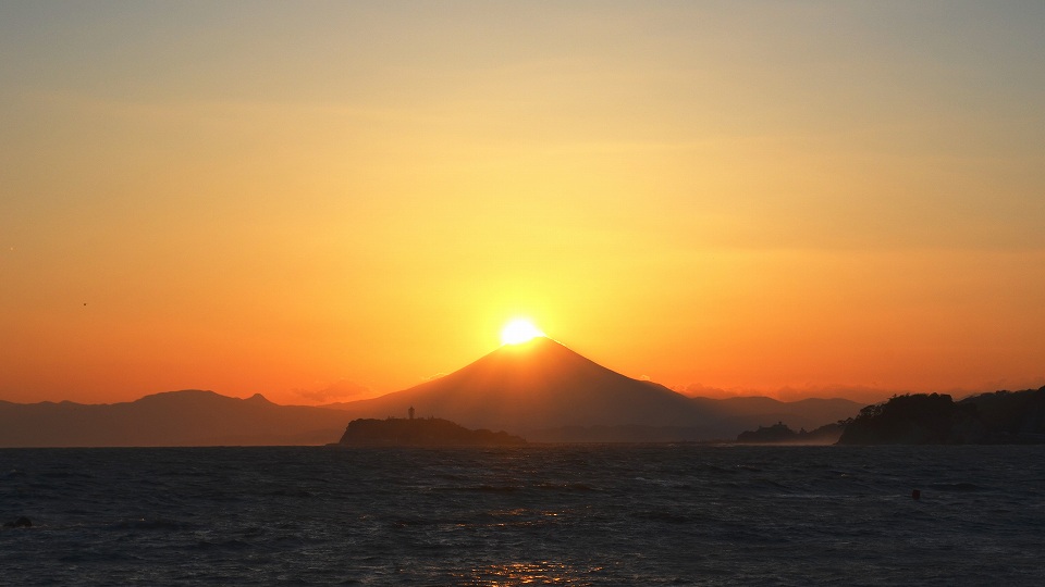 写真：ダイヤモンド富士