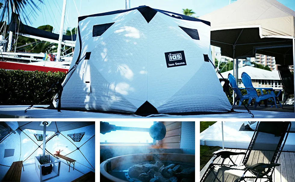 写真:テントサウナ